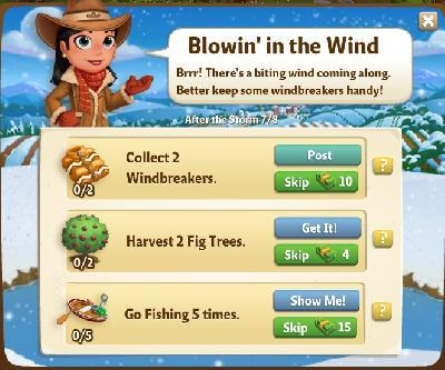 farmville 2 after the storm: blowing in the wind tasks
