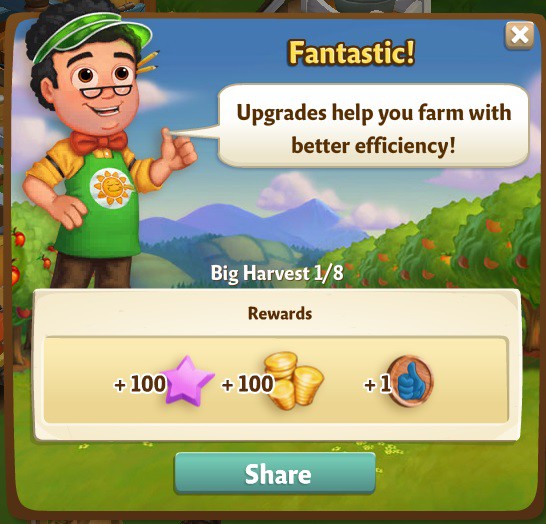 farmville 2 big harvest: good favor rewards, bonus