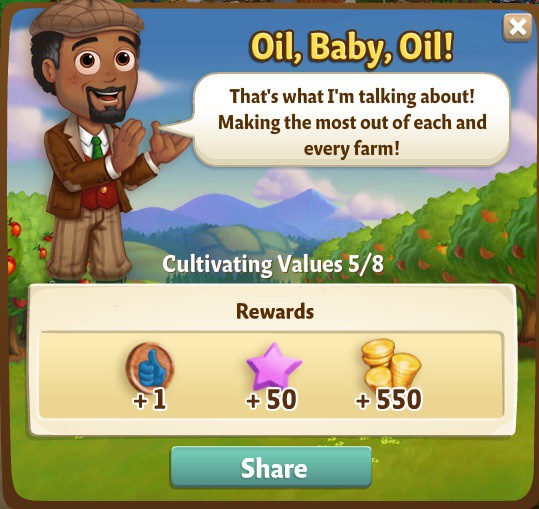 farmville 2 cultivating values: oil exploration rewards, bonus