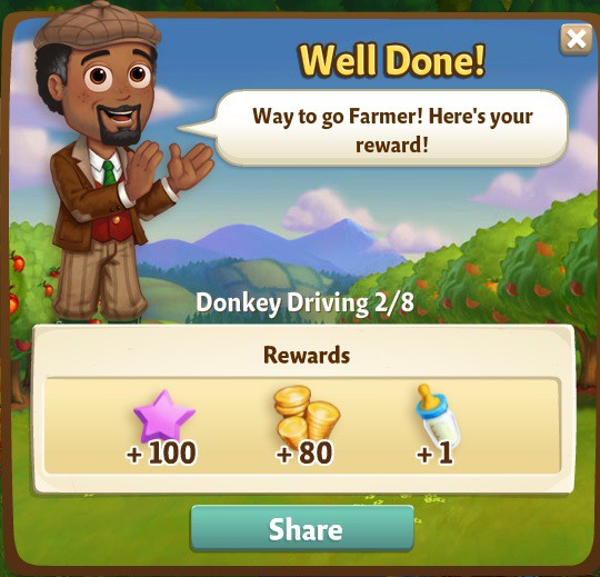 farmville 2 donkey driving: donkey daze rewards, bonus