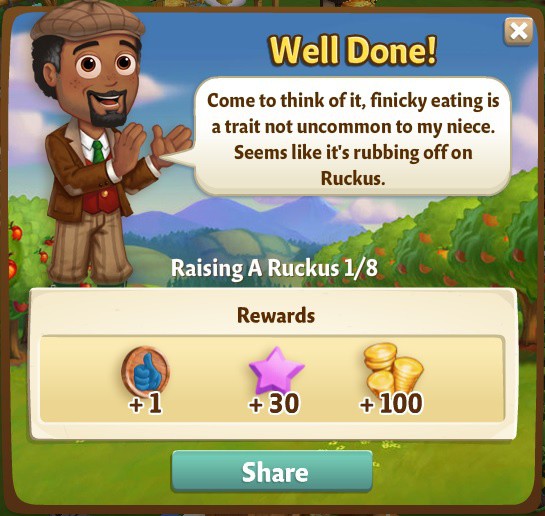 farmville 2 raising a ruckus: one picky chicky rewards, bonus