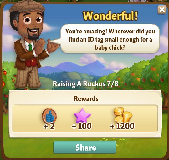 farmville 2 raising a ruckus: ruckus returns rewards, bonus