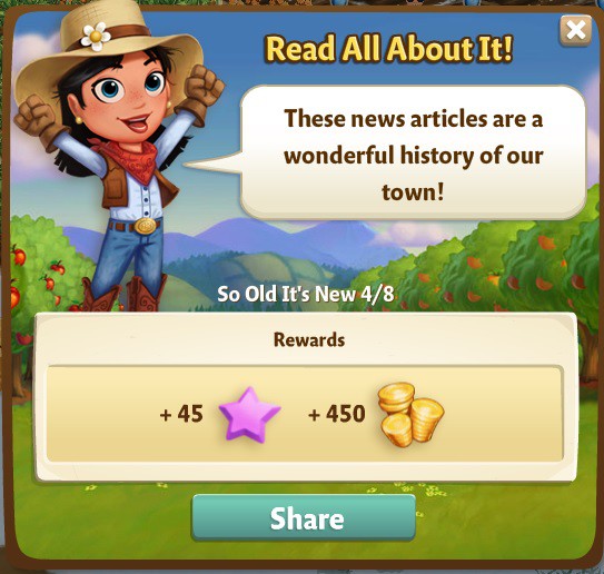 farmville 2 so old it's new: old news is good news rewards, bonus