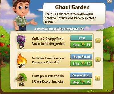 farmville 2 something spooky this way comes: ghoul garden tasks