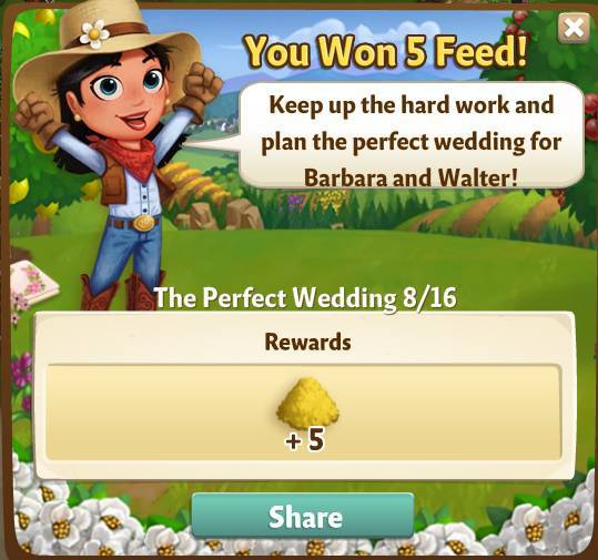 farmville 2 the perfect wedding: gazebo general rewards, bonus