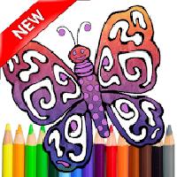 adult coloring butterfly book