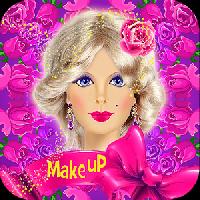 barbie makeup,dress,hairstyle