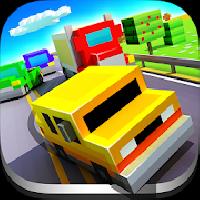 blocky highway: traffic racing gameskip