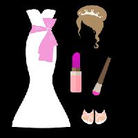 bride dress up and style game