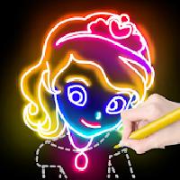 draw glow princess gameskip