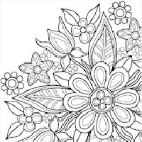 flower mandala coloring book