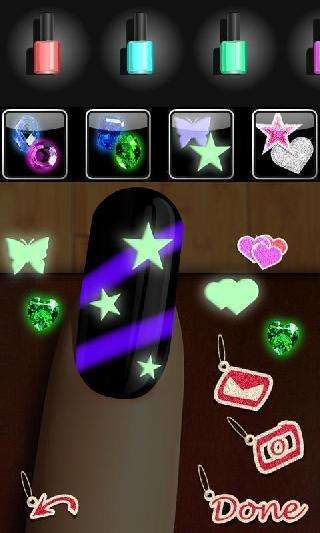 glow nails: manicure nail salon game for girls