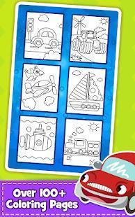 cars coloring book for kids - doodle, paint and draw