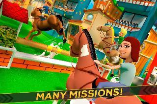 cartoon horse riding - derby racing game for kids
