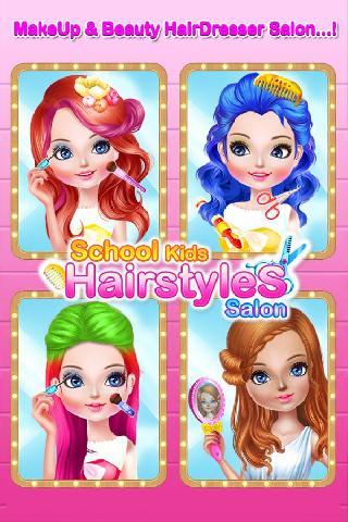 school kids hair styles-makeup artist girls salon