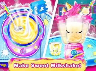 unicorn milkshake maker ice drink milkshakes game