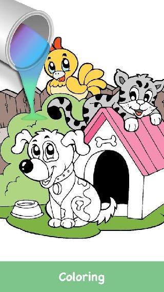 dog coloring game