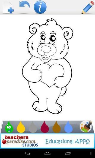 valentines game coloring book