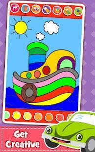 cars coloring book for kids - doodle, paint and draw