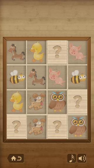 mind game for kids - animals