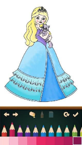 princess coloring game