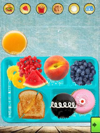 school lunch maker - kids food and snacks games