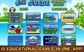 sixth grade learning games
