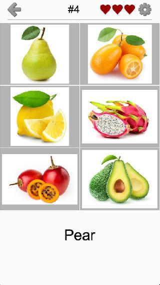 fruits, berries and veggies quiz