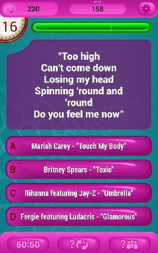 guess the lyrics pop quiz