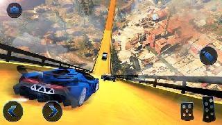 us police flying car vertical ramp racing games