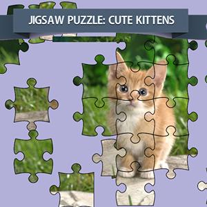 jigsaw puzzle cute kittens GameSkip