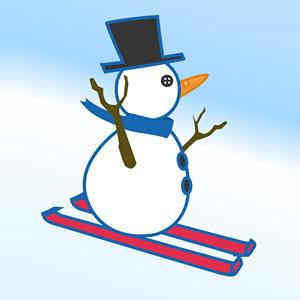 snowman skiing GameSkip