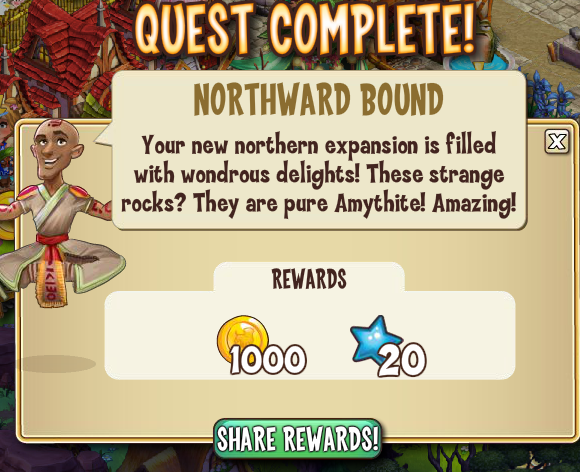 castleville abondoned dragon cave: northern bound rewards, bonus