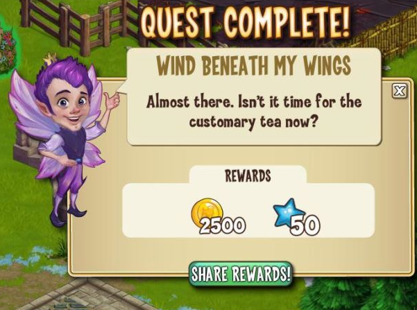 castleville fall festivities: wind beneath my wings rewards, bonus