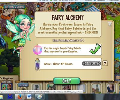 castleville home brewing: fairy alchemy tasks