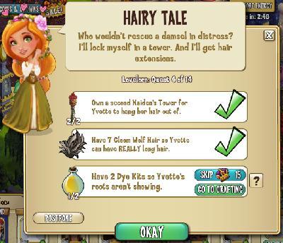 castleville lovelorn: hairy tale tasks