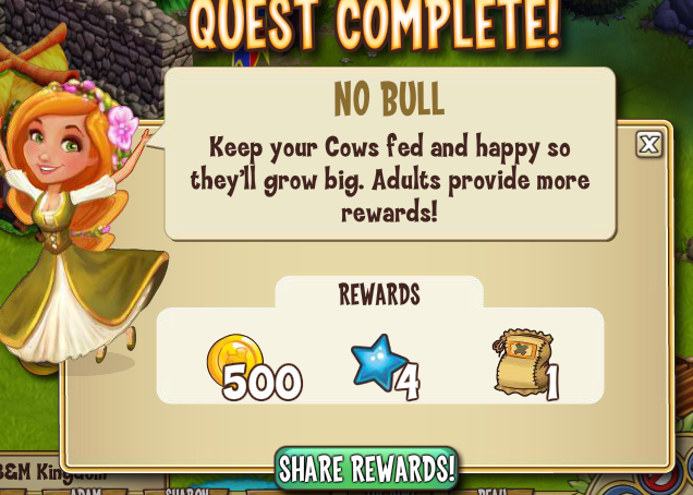 castleville no bull rewards, bonus