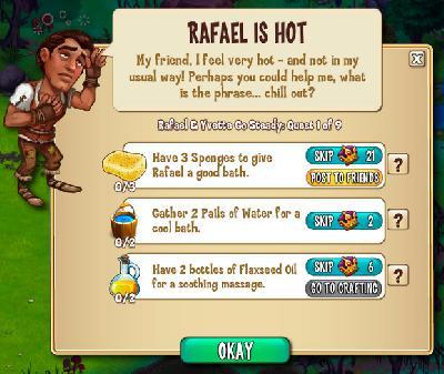 castleville rafael and yvette go steady: rafael is hot tasks