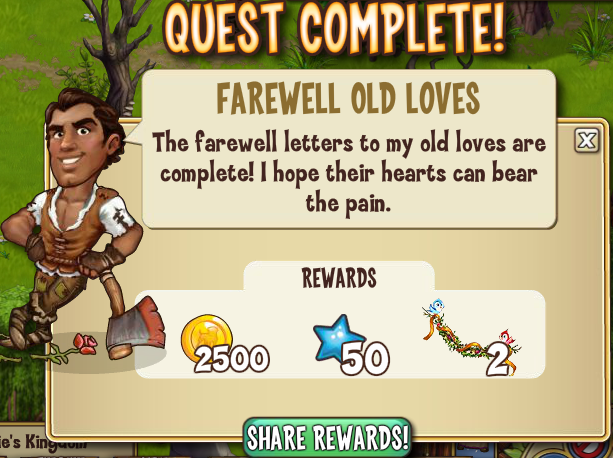 castleville rafael's big proposal: farewell old loves rewards, bonus