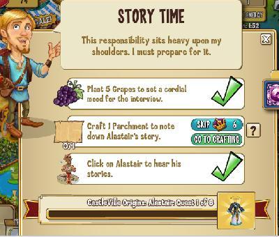 castleville story time tasks