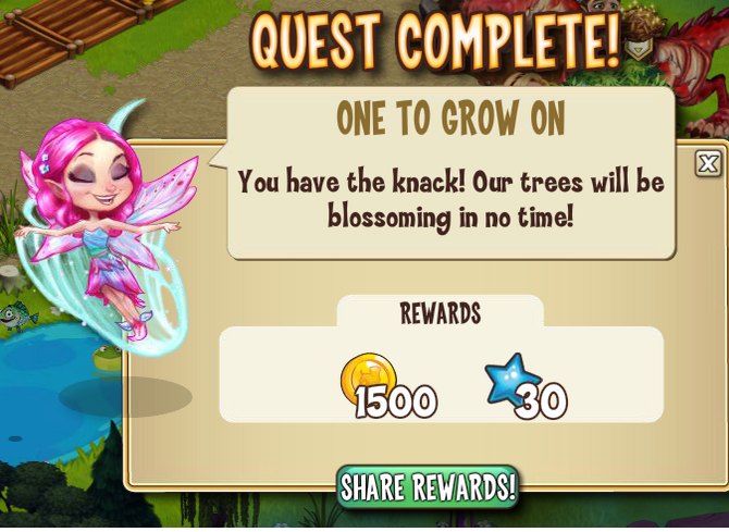 castleville sylphie and the magic tree: one to grow on rewards, bonus