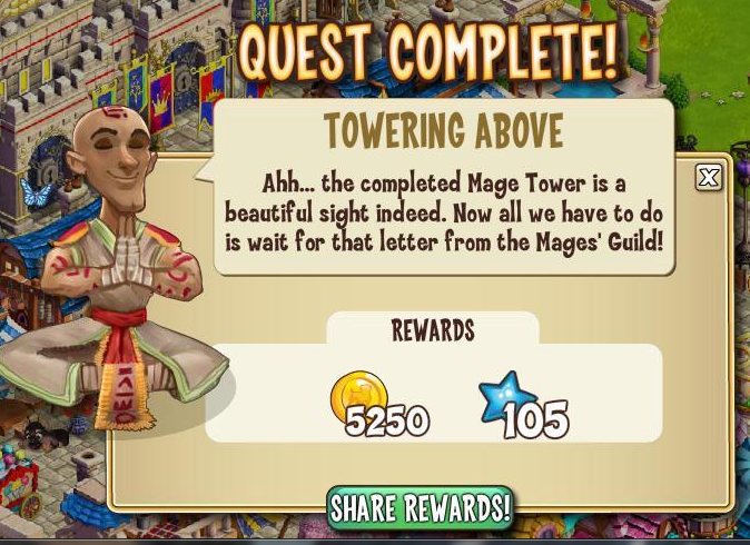 castleville trial by magic : towering above rewards, bonus