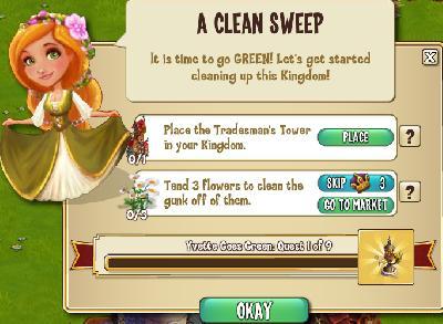 castleville yvette goes green: clean sweep tasks