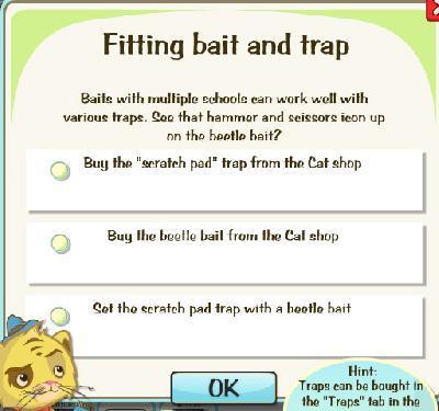 cat rescue finding bait and trap tasks