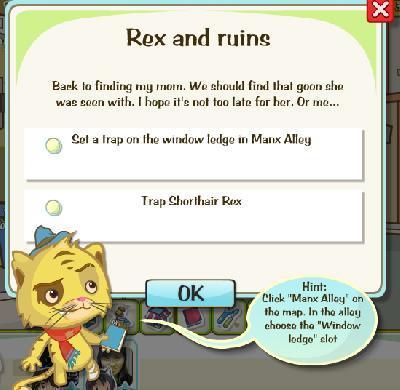 cat rescue rex and ruins tasks