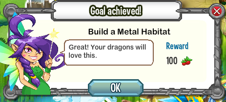 dragon city build a metal habitat rewards, bonus