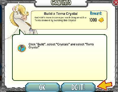 dragon city build a terra crystal tasks