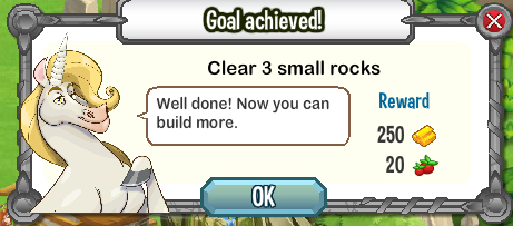 dragon city clear 3 small rocks rewards, bonus
