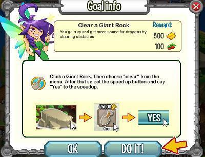 dragon city clear a giant rock tasks