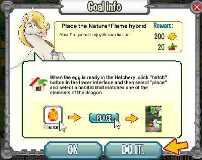 dragon city place the nature flame hybrid tasks